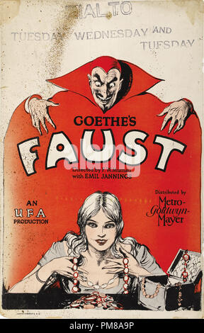 Studio Publicity: 'Faust' 1926 MGM  Poster   File Reference # 31780 594 Stock Photo
