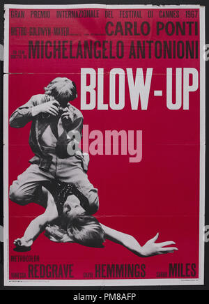 Studio Publicity: 'Blow-Up', 1966  Metro-Goldwyn-Mayer Poster  Vanessa Redgrave, Sarah Miles, David Hemmings  File Reference # 31780 732 Stock Photo