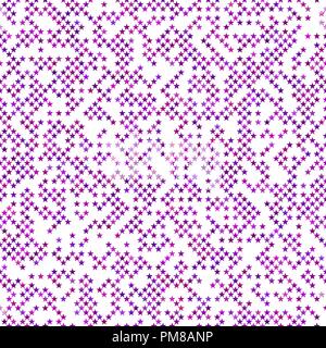 Purple seamless pentagram star pattern background design Stock Vector