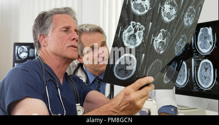 Team of doctors working in the office Stock Photo