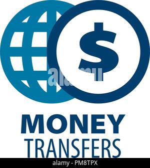 vector logo remittances Stock Vector