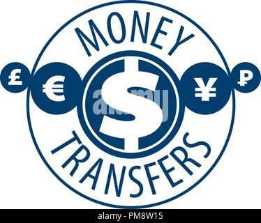 vector logo remittances Stock Vector