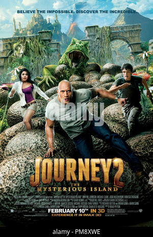 JOURNEY 2: THE MYSTERIOUS ISLAND 2012  - Poster Stock Photo