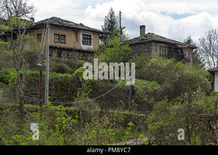 Authentic Village of Kosovo with nineteenth century houses, Plovdiv Region, Bulgaria Stock Photo