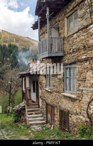 Authentic Village of Kosovo with nineteenth century houses, Plovdiv Region, Bulgaria Stock Photo