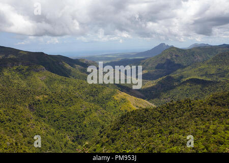 View of the Black River Gorges National, Park, Mauritius Stock Photo