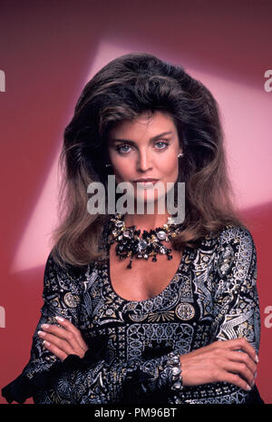 Studio Publicity Still from 'The Colbys' Tracy Scoggins 1985 Stock Photo