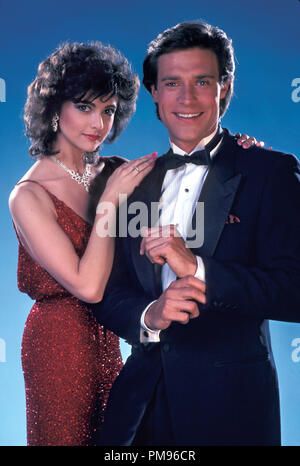 Studio Publicity Still from 'The Colbys' Emma Samms, John James 1985 Stock Photo