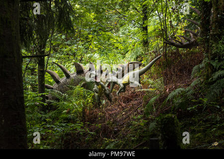 Dinosaur Park, National Showcaves, Dan yr Ogof, Wales, UK Stock Photo