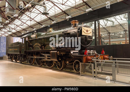 GWR Class 4073 Caerphilly Castle, STEAM, Great Western Railway Museum, Swindon, UK Stock Photo