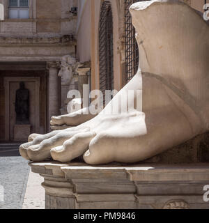 Foot from Colossus of Constantine, Capitoline Museums, Rome, Italy Stock Photo