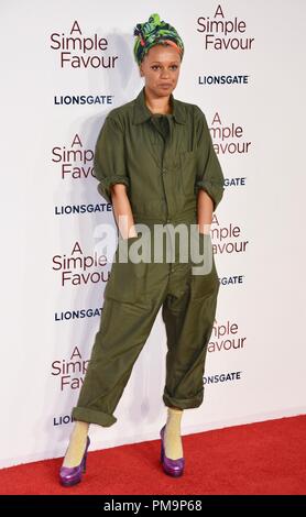 London, UK. 17th Sep 2018. Gemma Cairney,'A Simple Favour' -UK Premiere,BFI Southbank,London.UK Credit: michael melia/Alamy Live News Stock Photo
