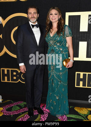 West Hollywood, CA, USA. 17th Sep, 2018. 17 September 2018 - West Hollywood, California - Michael Stuhlbarg, Mai-Linh Lofgren. 2018 HBO Emmy Party held at the Pacific Design Center. Photo Credit: Birdie Thompson/AdMedia Credit: Birdie Thompson/AdMedia/ZUMA Wire/Alamy Live News Stock Photo