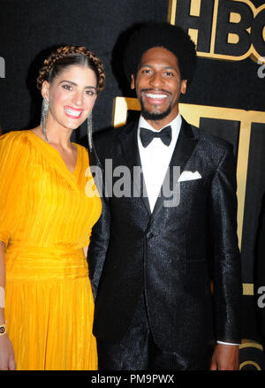 West Hollywood, USA. 17th Sep 2018. Writer Suleika Jaouad and Musician Jon Batiste attend HBO's Official 2018 Emmy After Party on September 17, 2018 at Pacific Design Center in West Hollywood, California. Photo by Barry King/Alamy Live News Stock Photo