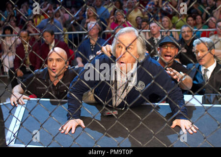 In Scott Voss' corner are Niko (Bas Rutten), Marty (Henry Winkler) and Mark Dellagrotte (as himself) in Columbia Pictures' HERE COMES THE BOOM. Stock Photo