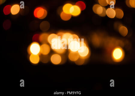 Bokeh effect, lights in different colors Stock Photo