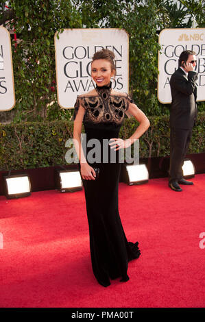 TV personality Giuliana Rancic attends the 70th Annual Golden Globe Awards at the Beverly Hilton in Beverly Hills, CA on Sunday, January 13, 2013. Stock Photo