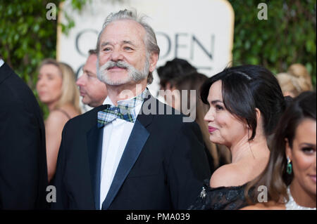 Actor Bill Murray attends the 70th Annual Golden Globe Awards at the Beverly Hilton in Beverly Hills, CA on Sunday, January 13, 2013. Stock Photo