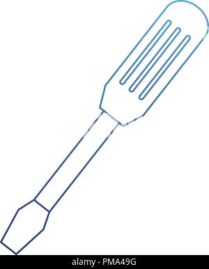 degraded outline industry screwdriver equipment service repair Stock Vector