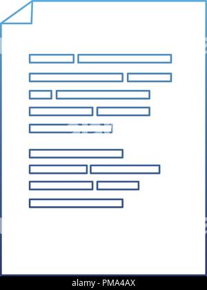 degraded outline document with program data code technology Stock Vector