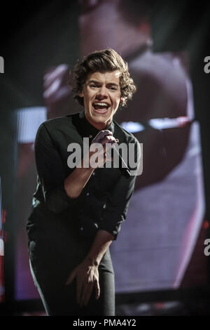 Harry Styles in TriStar Pictures' One Direction: This Is Us. Stock Photo