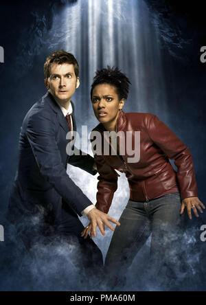 David Tennant and Freema Agyeman  'Dr. Who' TV Series (Season 3: 2007) Stock Photo