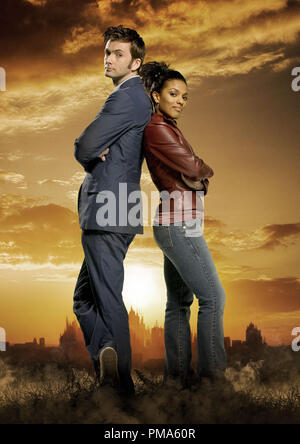 David Tennant and Freema Agyeman  'Dr. Who' TV Series (Season 3: 2007) Stock Photo