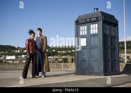 David Tennant and Freema Agyeman  'Dr. Who' TV Series (Season 3: 2007) Stock Photo