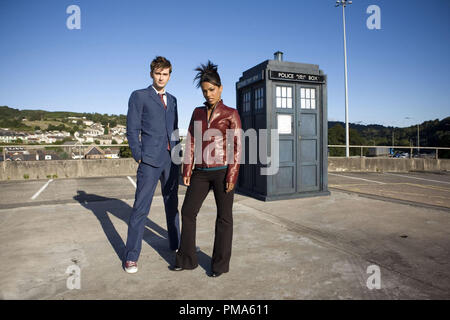 David Tennant and Freema Agyeman  'Dr. Who' TV Series (Season 3: 2007) Stock Photo