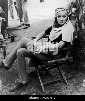 Marlene Dietrich on the set of  'The Garden of Allah', 1936 United Artists  File Reference # 32263 319THA Stock Photo