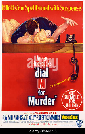 'Dial M For Murder', 1954 Warner Bros. Poster File Reference # 32368 718THA Stock Photo