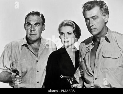 Grace Kelly, Paul Douglas, Stewart Granger',  'Green Fire', 1954 MGM  File Reference # 32368 724THA Stock Photo