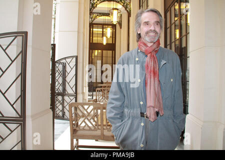 Jeremy Irons 'Borgias' Portrait Session, May 4, 2013. Reproduction by American tabloids is absolutely forbidden. File Reference # 31963 008JRC  For Editorial Use Only -  All Rights Reserved Stock Photo