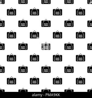Card black friday icon, simple style Stock Vector