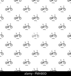 Folding bike icon, simple style Stock Vector