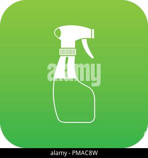 Spray icon digital green Stock Vector