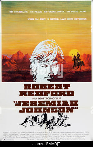 'Jeremiah Johnson' - US Poster 1972 Warner Bros Robert Redford  File Reference # 32509 213THA Stock Photo