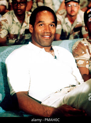 File:NBC Sports commentator and former professional football player O. J.  Simpson, seated third from left, watches