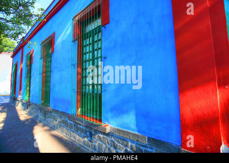 Frida Kahlo Museum in Coyoacan Stock Photo