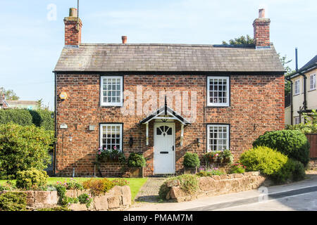 Typical English country cottage, Christleton, Cheshire, England Stock Photo