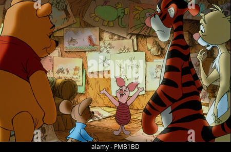 TIGGER, ROO, WINNIE THE POOH, RABBIT, EEYORE, PIGLET'S BIG MOVIE, 2003 ...