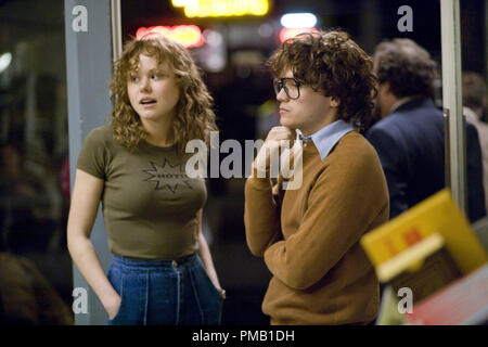 Alison Pill (left) and Emile Hirsch (right) star as real-life gay rights activists Anne Kronenberg and Cleve Jones respectively in director Gus Van Sant's MILK, a Focus Features release.  'Milk' (2008) Focus Features Stock Photo