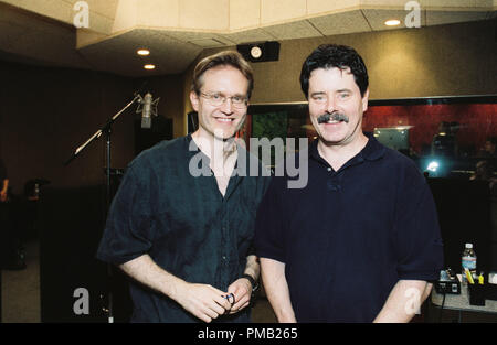 BTS: MARK DINDAL (left), RANDY FULLMER (right)  'Chicken Little' (2005) Stock Photo