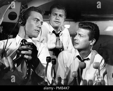 Roger Smith, Richard Newton, Sheridan Comerate 'Crash Landing' (1958) Columbia Pictures File Reference # 33371 245THA Stock Photo