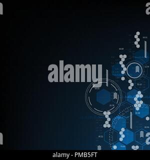 Search for information in digital. Stock Vector