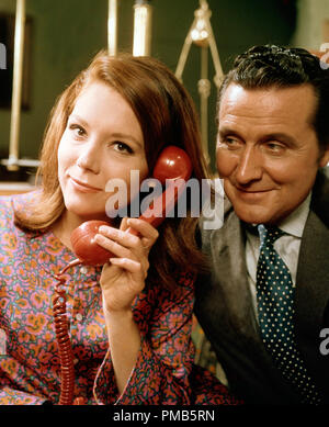 Diana Rigg, Patrick Macnee, 'The Avengers' circa 1965    File Reference # 33536 645THA Stock Photo