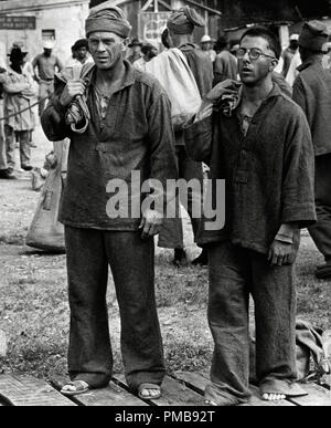 Steve McQueen, Dustin Hoffman, 'Papillon', 1973 Solar Productions    File Reference # 32557 433THA Stock Photo