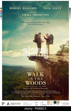 A Walk in the Woods (2015) Poster Stock Photo