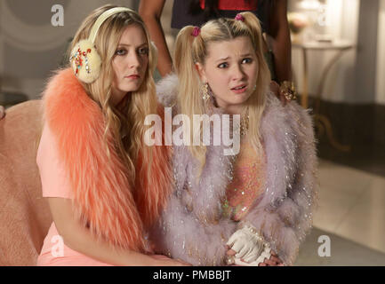 Pictured L-R: Abigail Breslin as Chanel #5, Billie Lourd as Chanel #3 and  guest star Ariana Grande as Chanel #2 in Pilot, the first part of the  special, two-hour series premiere of