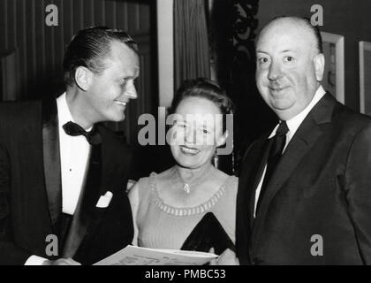 Alfred Hitchcock with his wife Alma Reville (Lady Hitchcock), circa 1956  File Reference # 32914 519THA Stock Photo